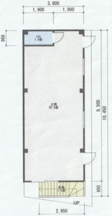 【大阪府高石市】南海電鉄高師浜線 伽羅橋駅から徒歩1分／飲食店可／角部屋／スケルトン／約12.01坪
